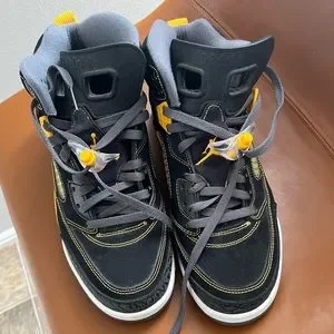 Nike Jordans Spizike Black Gold Yellow Grey Size 10 Brooklyn Spike Lee Nike Jordan Spizike Black Gold Yellow Grey S 7Y VGC BROOKLYN  main image 4